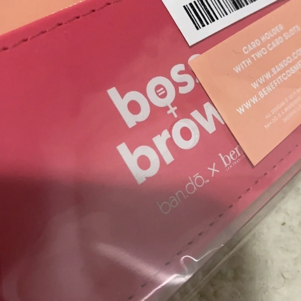 NWT ban.do x Benefit Pink Card Holder Wallet